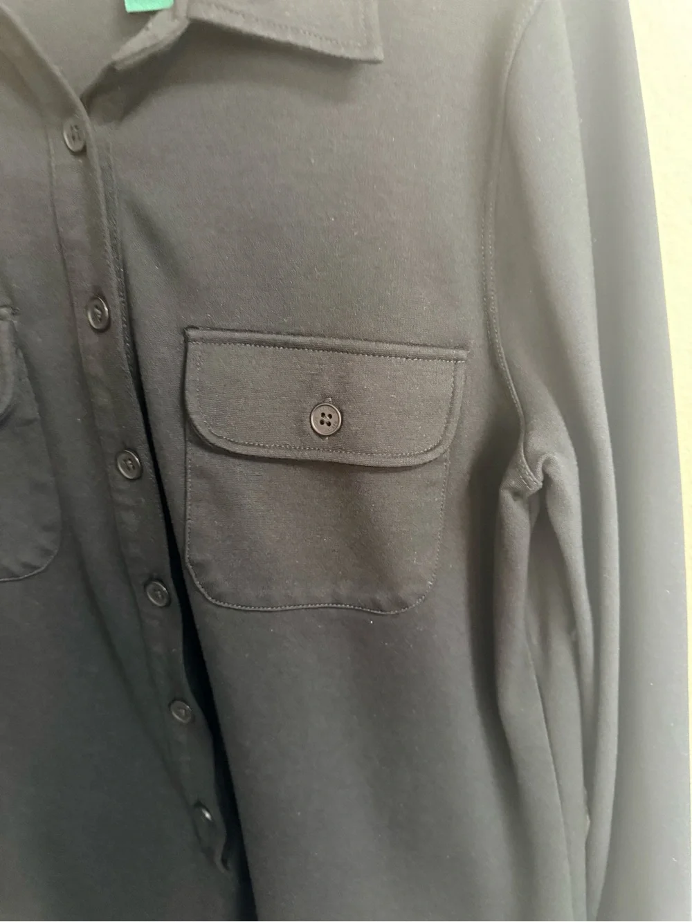 Ralph Lauren Navy Button-Front Shirt Dress
